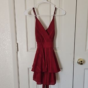 Lulu's Striking Red High Low Dress